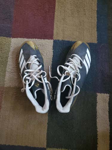 Black and gold Adult Men's Men's 10.5 (W 11.5) Adidas Low Cut