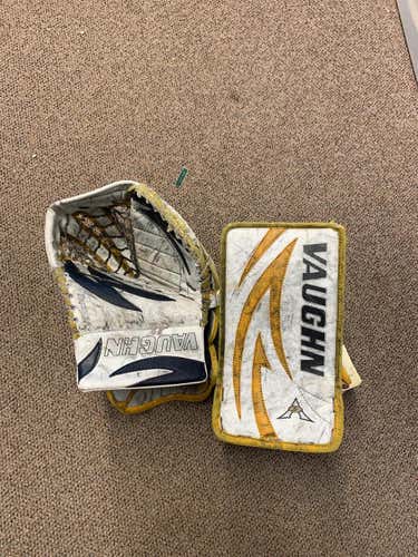 Junior Vaughn Velocity V5 Glove/Blocker Set Used