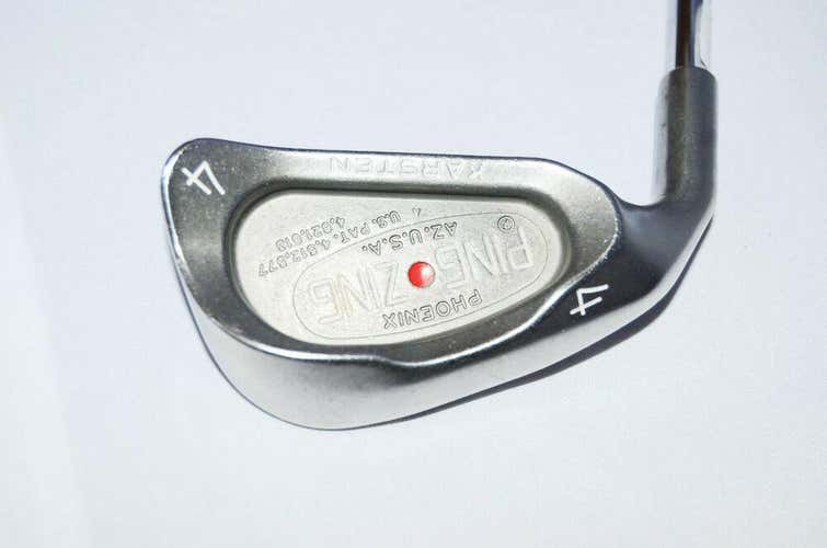 4 IRON PING ZING LH 38.25" STEEL STIFF NEW GRIP RED DOT