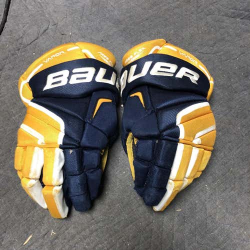Blue Senior Bauer Vapor Pro Team 14" Pro Stock Gloves