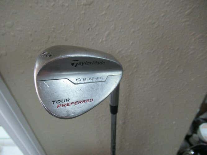 TAYLORMADE TOUR PREFERRED 58* SAND LOB WEDGE FACTORY KBS TOUR-V WEDGE FLEX STEEL