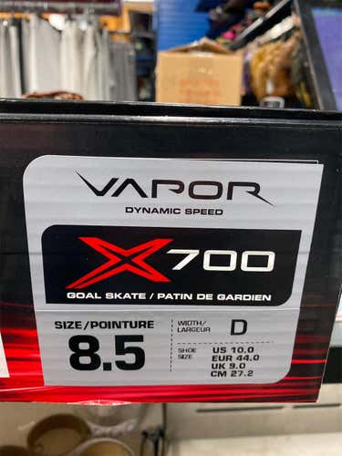 Senior Bauer Vapor X700 D&R (Regular) Size 8.5 Hockey Goalie Skates