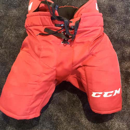 Red Senior Large CCM hp31 Pro Stock Hockey Pants