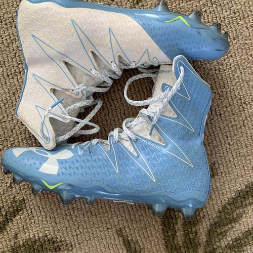 White Unisex Molded Cleats High Top