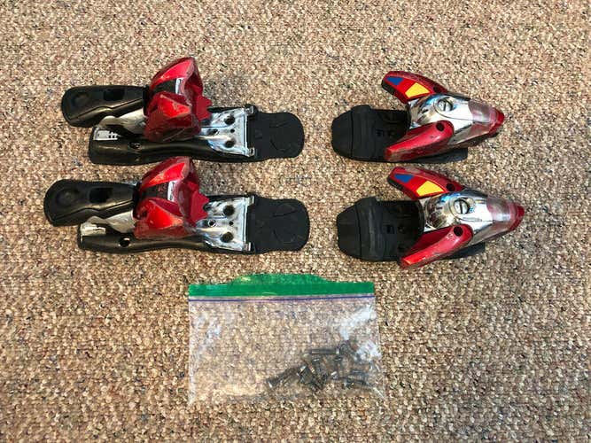 Salomon Equipe 914 Downhill Ski Bindings & Mounting Hardware NO BRAKES