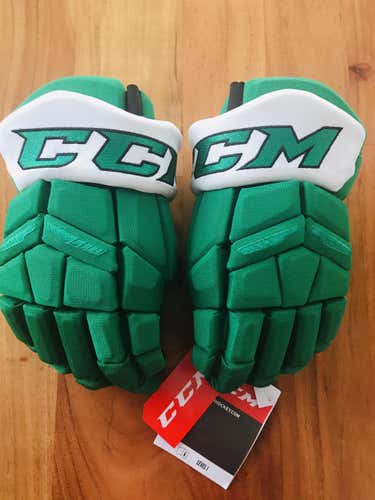 Green Senior New CCM HG65 C Gloves 14"