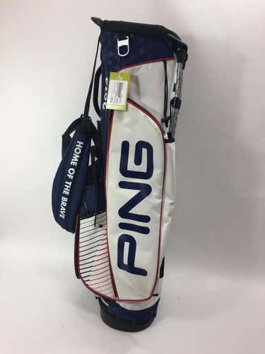 Used Ping Usa Flag 2014 Golf Stand Bags