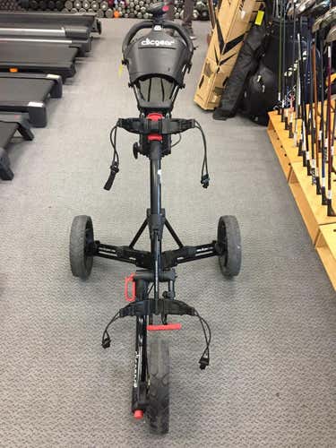 Used Clicgear Push Cart 3 Wheel Aluminum Golf Carts