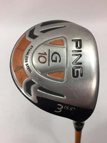 Used Ping G10 3 Wood Graphite Stiff Golf Fairway Woods