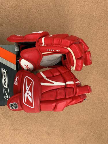 Red Senior Reebok 8K 15" Gloves