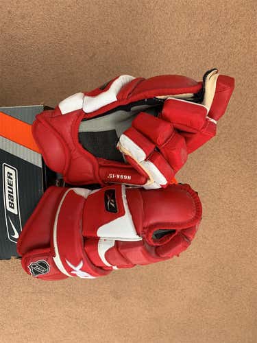 Red Senior Reebok 9k 15" Gloves