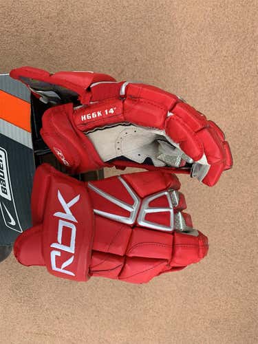 Red Senior Reebok 6K 14" Gloves
