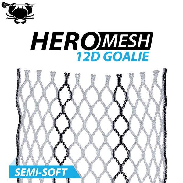 New East Coast Dyes Hero 12D Semi Soft Black Striker Goalie Mesh