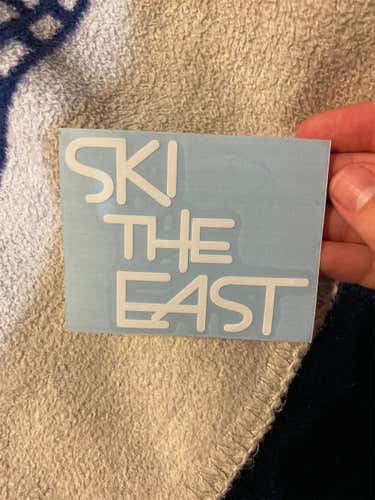 New Ski The East Sticker And 2 Snowflake Stickers