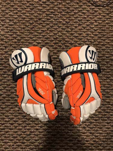 Orange  Player Warrior Evo 13" Lacrosse Gloves
