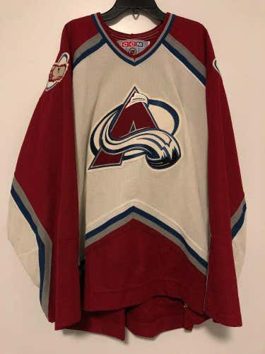 Vintage Colorado Avalanche Starter NHL Hockey Jersey Size 2XL Men’s White Red