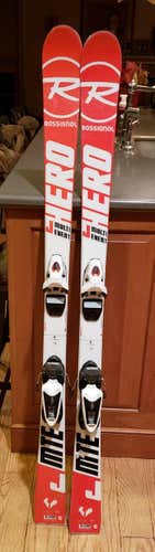Kid's 2018 Rossignol Racing Hero Jr Multi Event  Skis With Bindings Max Din 10