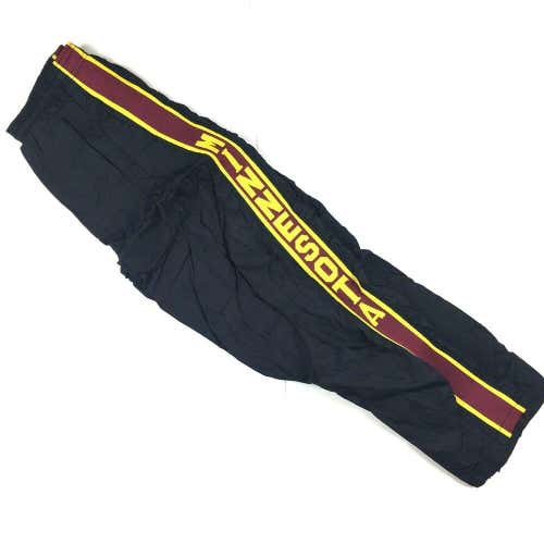 VTG University of Minnesota Golden Gophers Track Pants Zip Up Ankles Black Sz L