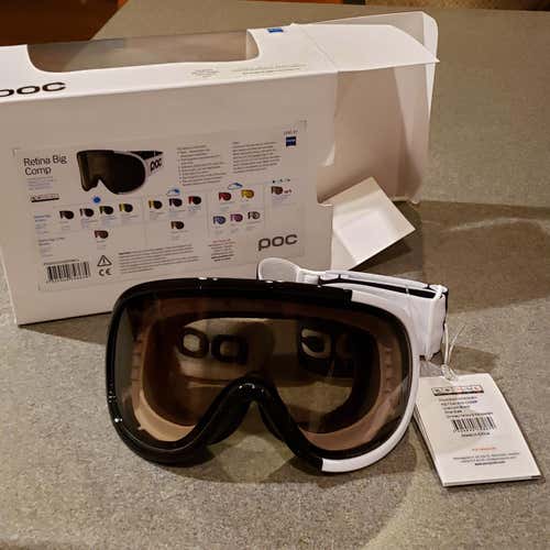 White New Unisex POC Retina BIG Ski Goggles