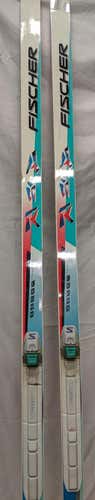 Used Fischer Crown 215 Cm Cross Country Ski Unisex Combo