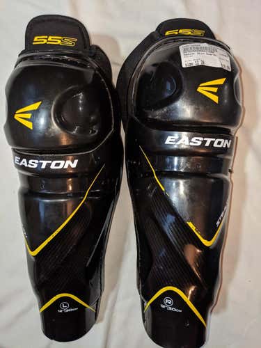 Used Easton 55s 12" Hockey Shin Guards