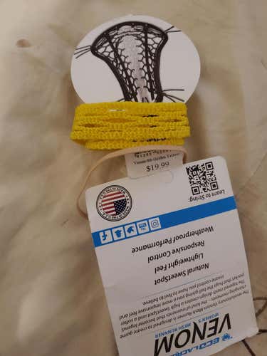 Yellow New ECD Lacrosse Venom Mesh