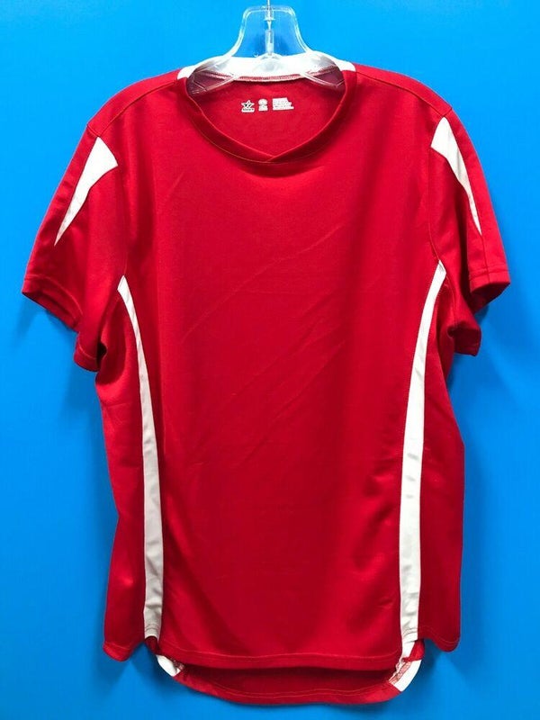 Epic Adult Madrid V-Neck Soccer Jersey, Size: Medium, Red