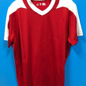 NEW Alleson Athletic 100% Polyester Youth Soccer Jersey Color Red White Size XL
