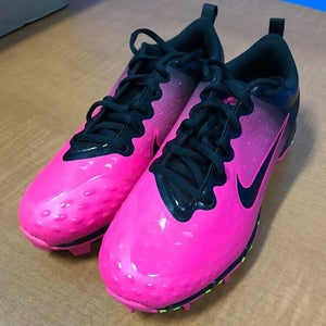 NEW Nike Hyperdiamond 2 Keystone GG Color Black/Pink Black-Vivid Pink Size 5.5Y