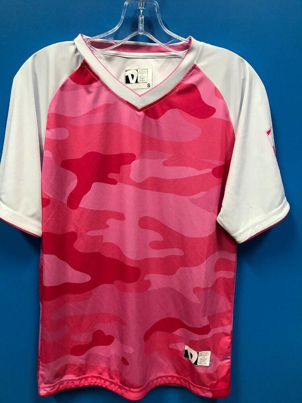 NEW Devlin Sport Design 100% Polyester Women's Soccer Jersey Color Pink White Sm