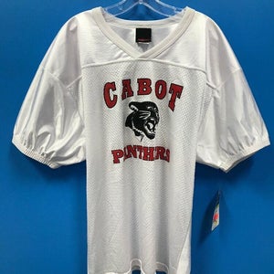 NEW Wilson Youth Cabot Panthers Football Jersey Color White Red Size XL XLarge