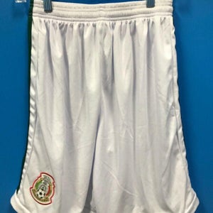 NEW Unbranded Soccer Shorts 'Seleccion Nacional de Mexico' White Green 2XL XXL