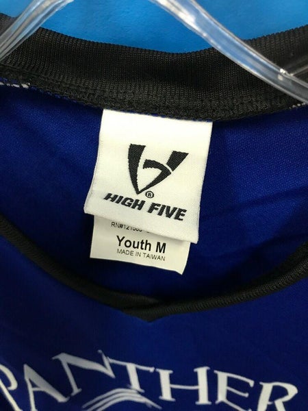 High Five Youth Wembley Soccer Jersey, Royal/White/Black / L