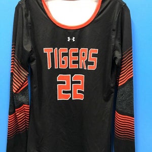 NEW Under Armour Long Sleeve Tigers Athletic Shirt Color Black Orange Size L