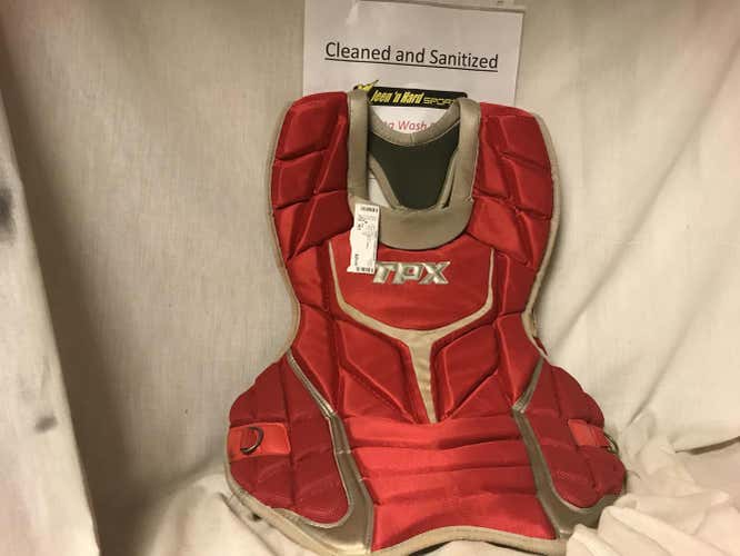 Used TPX Red Size-Sport Sr Baseball Chest Protector