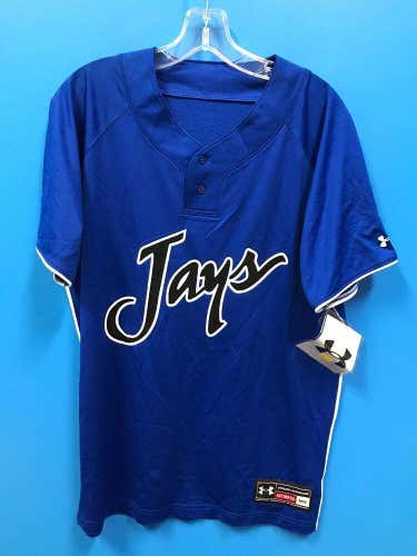 NEW Under Armour Adult Baseball Jays Jersey Size Medium Color Royal Blue NWOT  *FIRM PRICE*