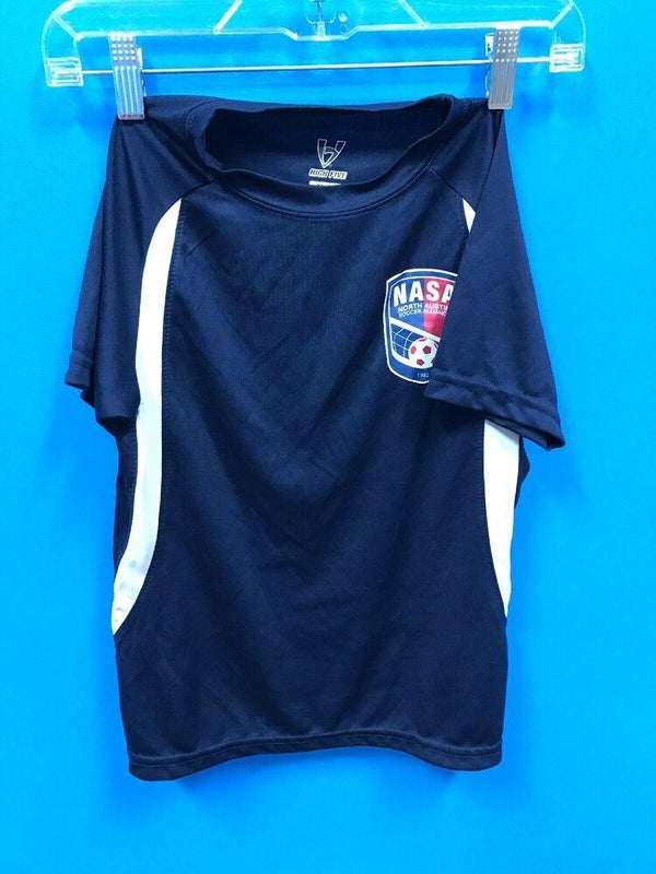 NEW Kid's Soccer Jersey NASA North Austin Soccer Alliance Size Youth Small Navy