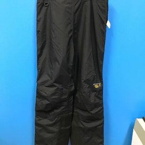 NEW Mountain Hardwear Waterproof Snow Pants 100% Nylon Size 12 Black