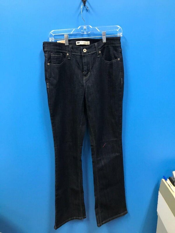 Levi Strauss 515 Bootcut Dark Blue Jeans, 8 Medium, E-1-0064