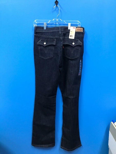 Levi Strauss 515 Bootcut Dark Blue Jeans, 8 Medium, E-1-0064 | SidelineSwap