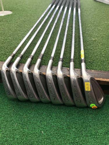 Titleist DCI Gold Iron Set, MRH 3-PW, Precision Microtaper S Flex Steel #1404 Firm Price