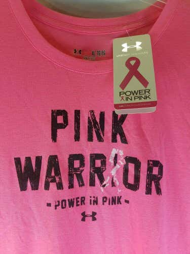 Under Armour Pink Warrior - Power In Pink- Sz Wmns XL NEW WITH TAGS  *FIRM PRICE*