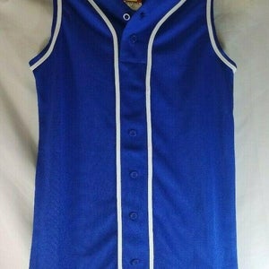 Alleson Athletics Blue Sleeveless Softball Jersey Youth Small NWOT NEW