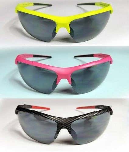 Volvik Golf Vibe Sunglasses Smoke HD Lenses Green Pink Carbon Fiber Brand New!