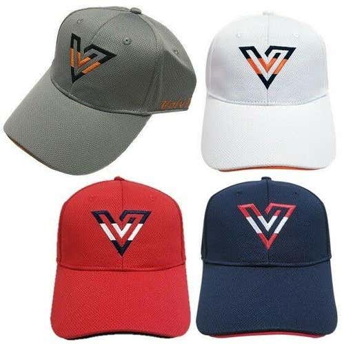 Volvik Golf Structured Polyester Logo V Cap Hat Snapback Gray One Size New!