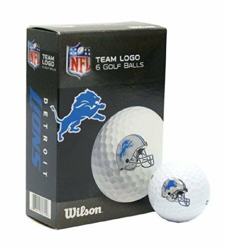 Wilson Golf NFL Team Branded Golf Balls Detroit Lions 6 Count Box NEW    *FIRM PRICE*