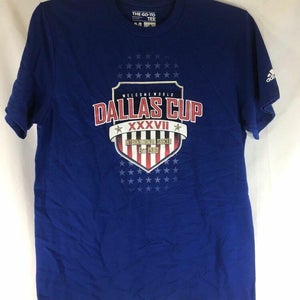 Adidas Dallas Texas Cup XXXVII Soccer Shirt Blue Mens Medium