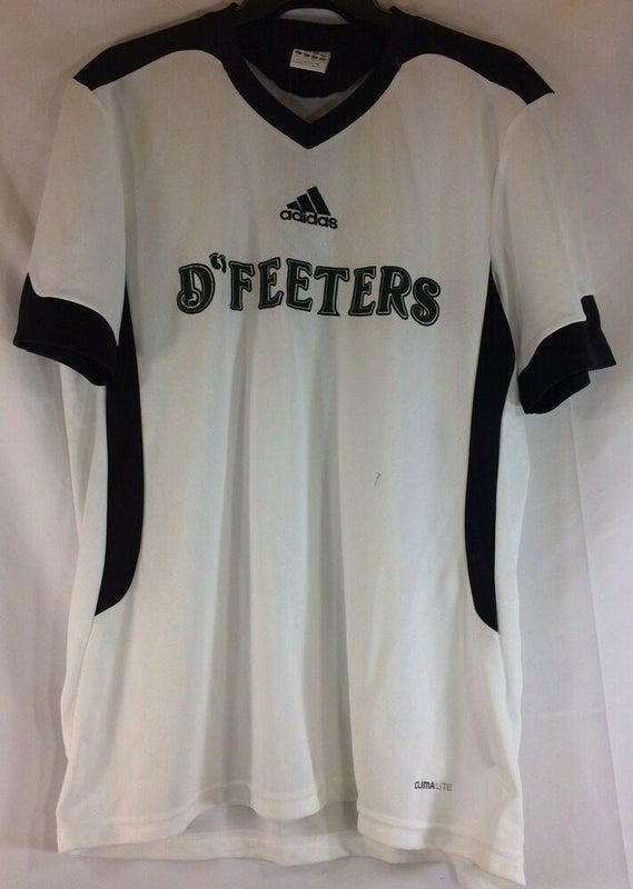 Adidas D'Feeters soccer jersey Men's XL White, Black, and Green