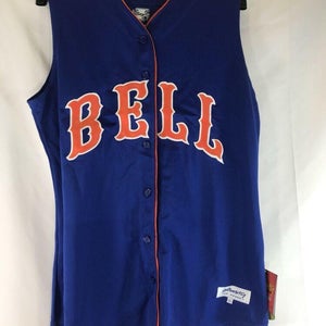 Intensity Athletics Softball Jersey Shirt Bell #2 Blue Womens Large