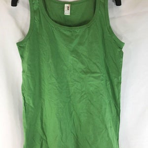 Anvil Tank Top Shirt Green Womens - Medium